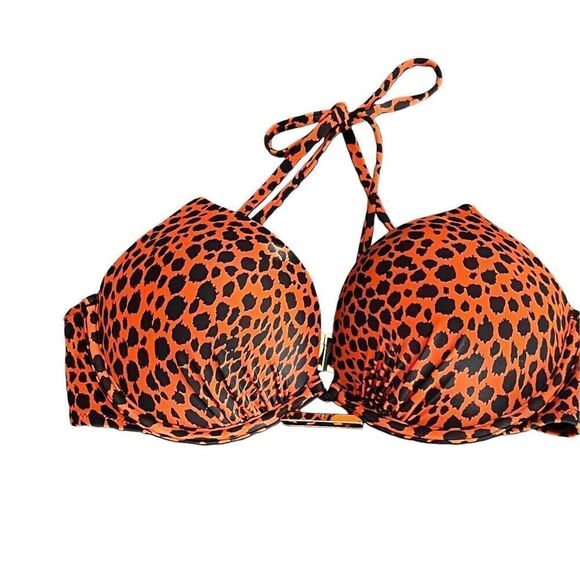 Victoria's Secret bikini top in a leopard print size 34C - Picture 2 of 6